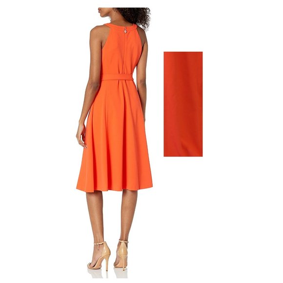 Tommy Hilfiger Women's Belted Flare Dress size 10 NEW - Picture 2 of 11